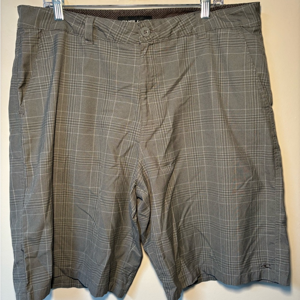 O'NEILL MEN'S SHORTS GRAY SIZE 38 CHINO BERMUDA WALKING GOLFING CASUAL L…